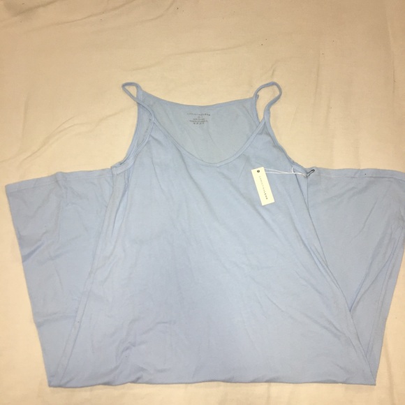 NWT Christina Lehr LIGHT BLUE Bianca summer Dress so soft - Picture 2 of 4